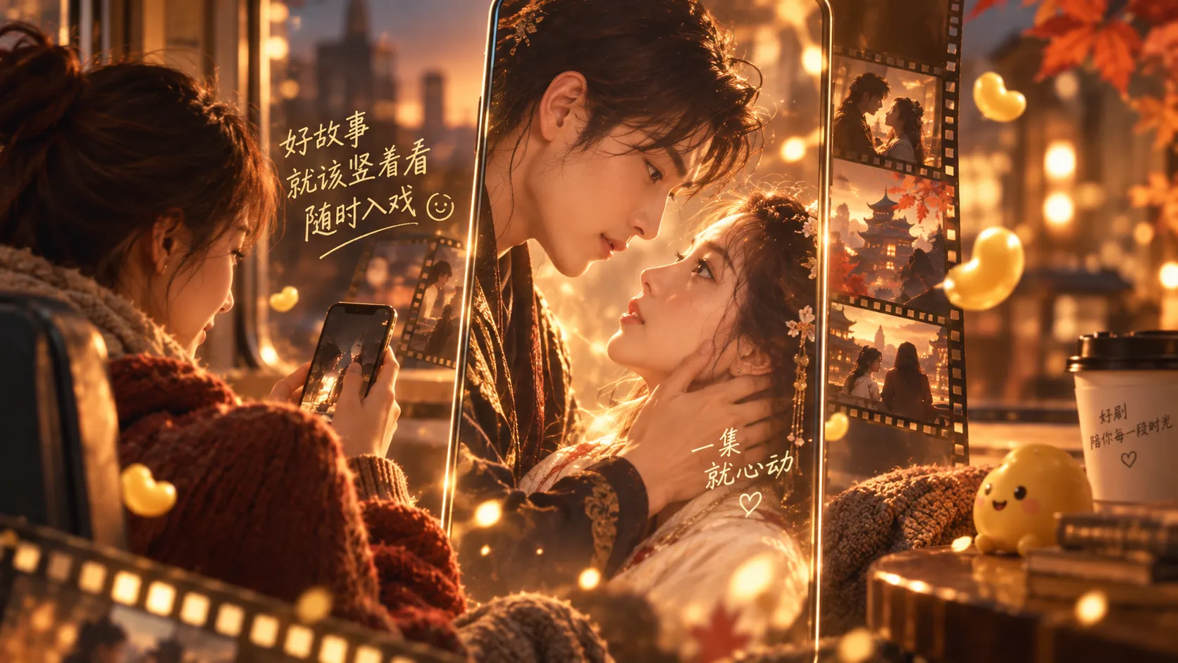 手机观看短剧的视觉画面